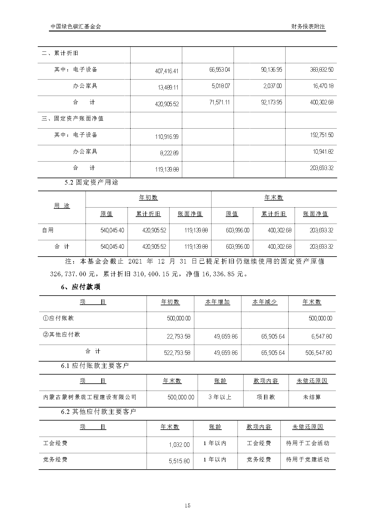 中国绿色碳汇基金会2021年度审计报告_页面_16