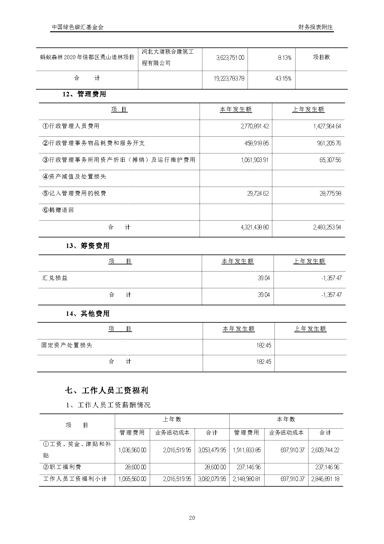 中国绿色碳汇基金会2021年度审计报告_页面_21