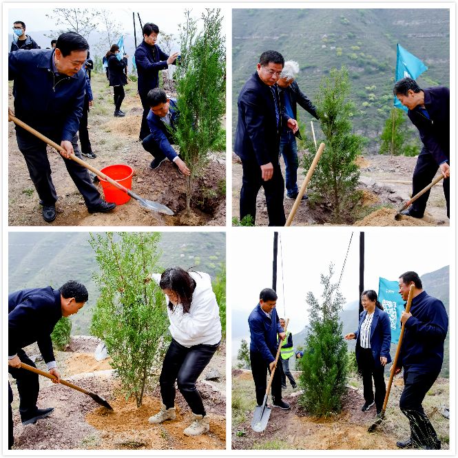 说明: C:\Users\CGCF\Desktop\项目相关\蚂蚁金服\24.2022年延安市 侧柏 黄河幸福林\宜川县造林启动仪式\活动照片\植树.jpg