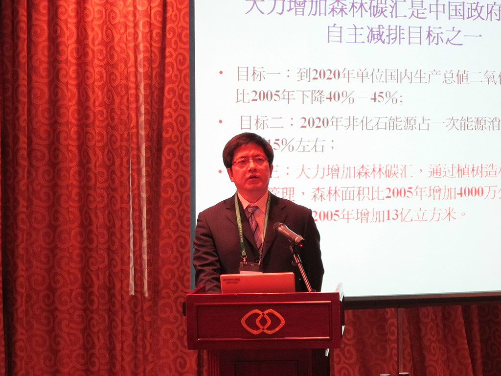 副秘书长苏宗海作“中国绿色碳汇基金会的创新实践”的主题演讲