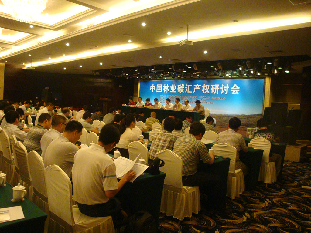 由中国林科院、碳汇基金会、四川省林业厅和保护国际基金会联合主办的“中国林业碳汇产权研讨会”在四川绵阳举行